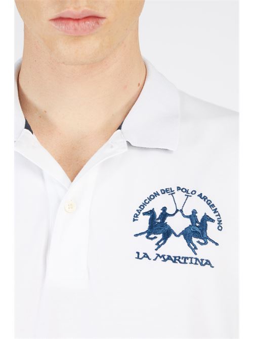 MAN POLO S/S PIQUET PIQUET STR LA MARTINA | CCMP01-PK001/00001